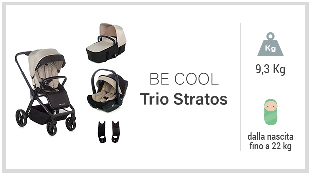 Be Cool Trio Stratos - I migliori passeggini trio economici - Guida all'acquisto