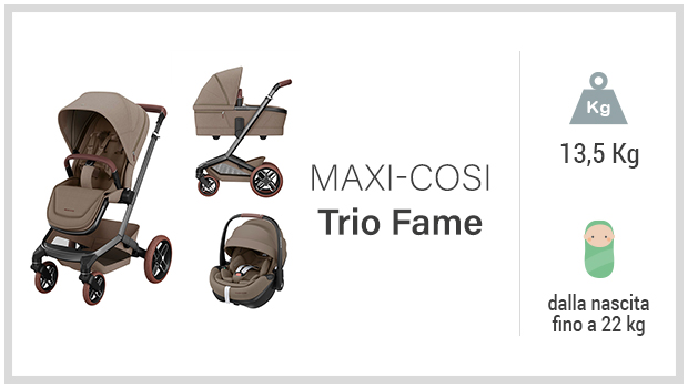 Maxi-Cosi Trio Fame - Miglior passeggino trio top di gamma - Guida allacquisto