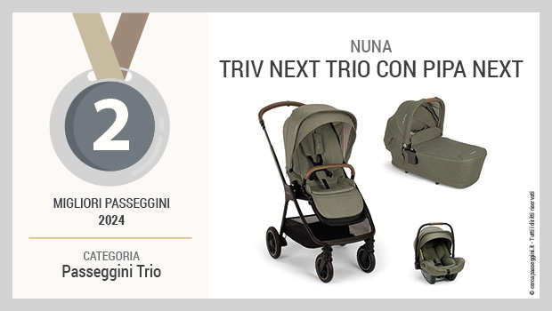 Migliori passeggini modulari trio e duo 2024 - Nuna Triv next con Lytl e Pipa next