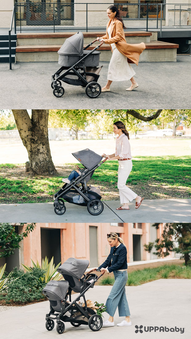 Uppababy Vista V3 - varie configurazioni di utilizzo