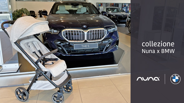 Nuna insieme a BMW per una collezione di passeggini iconica 