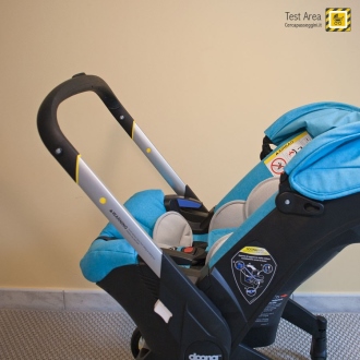 Simple Parenting Doona Infant Car Seat - Maniglione - funzioni per versione passeggino - posizione guida, con maniglione nella posizione pi bassa
