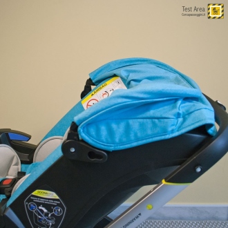 Simple Parenting Doona Infant Car Seat - Vista laterale della capottina chiusa