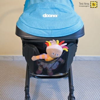 Simple Parenting Doona Infant Car Seat - Accessorio opzionale - Borsa Snap-on Storage - Vista aperta