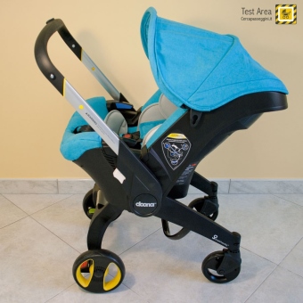 Simple Parenting Doona Infant Car Seat - Vista laterale della versione passeggino